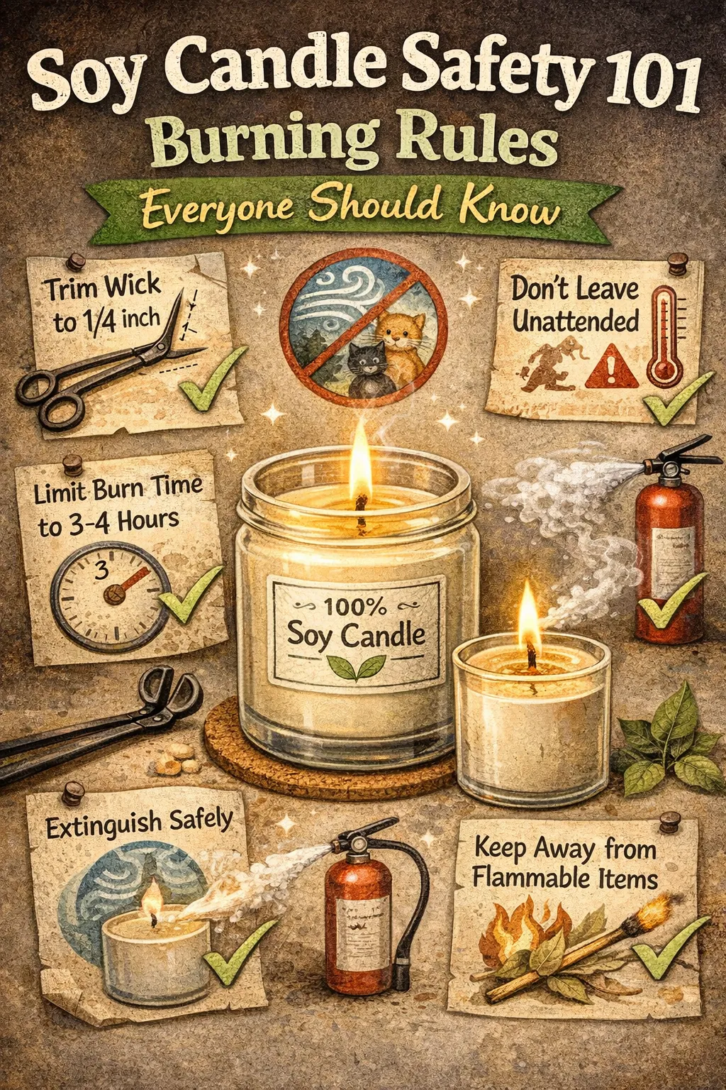 Soy Candle Safety 101: Burning Rules Everyone Should Know
