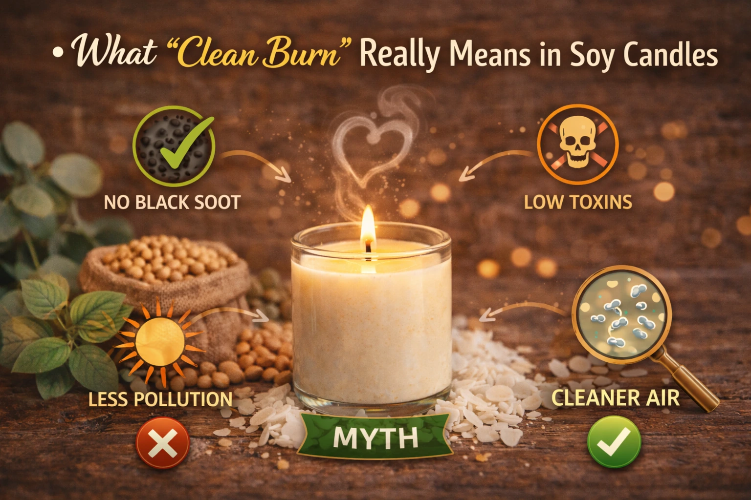 What “Clean Burn” Really Means in Soy Candles