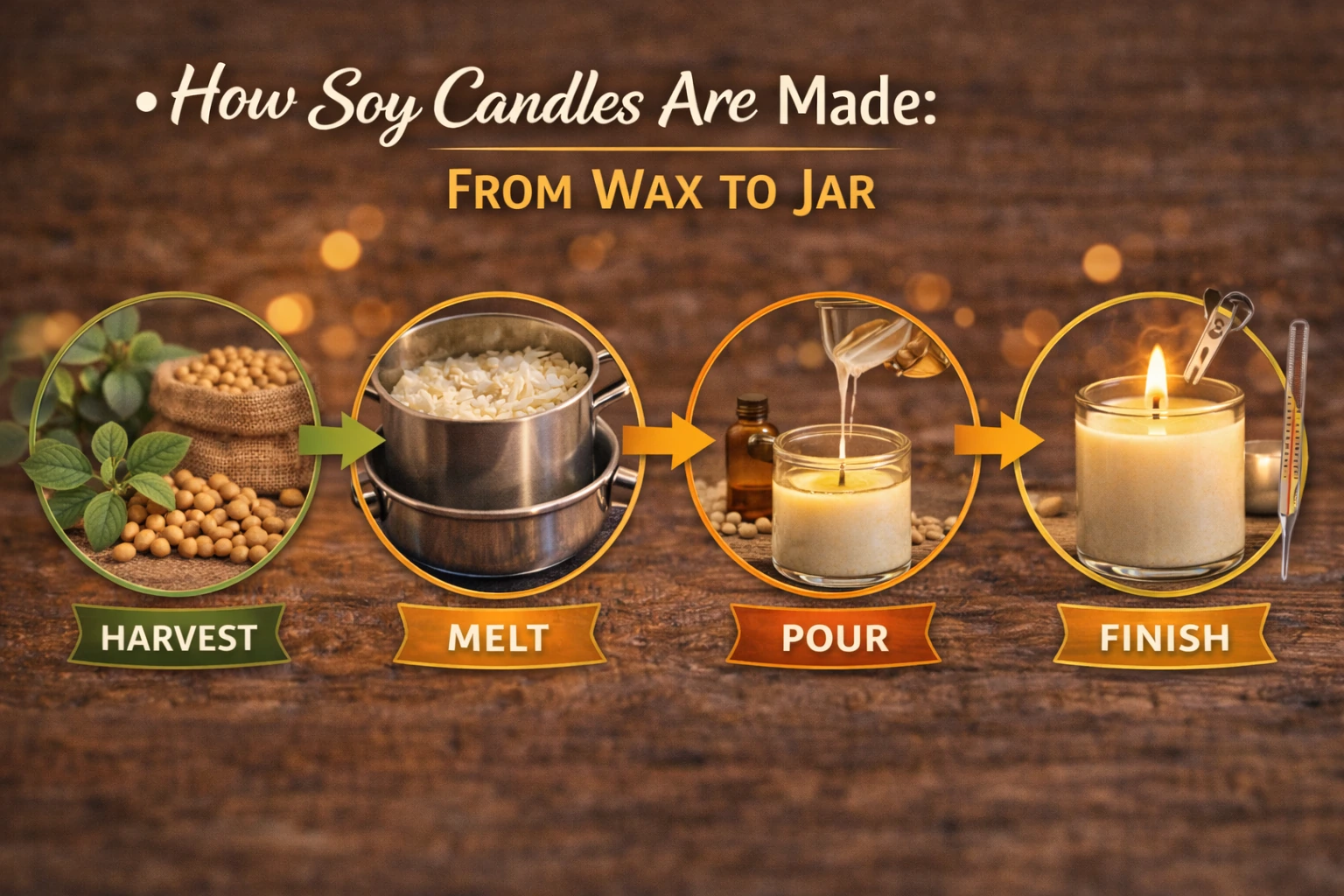 How Soy Candles Are Made: From Wax to Jar