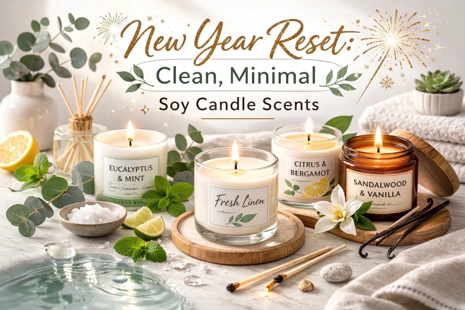 New Year Reset: Clean, Minimal Soy Candle Scents
