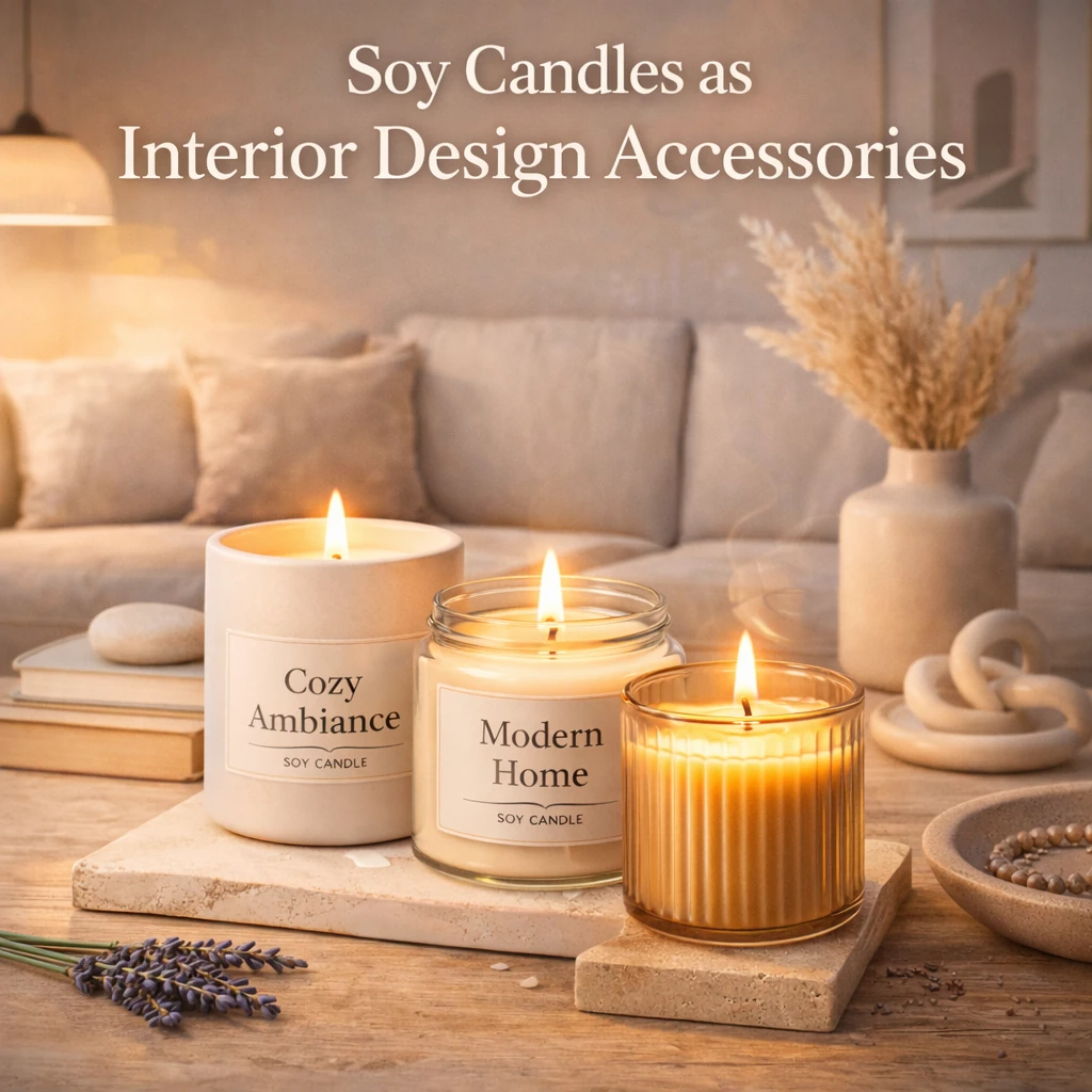 Soy Candles as Interior Design Accessories