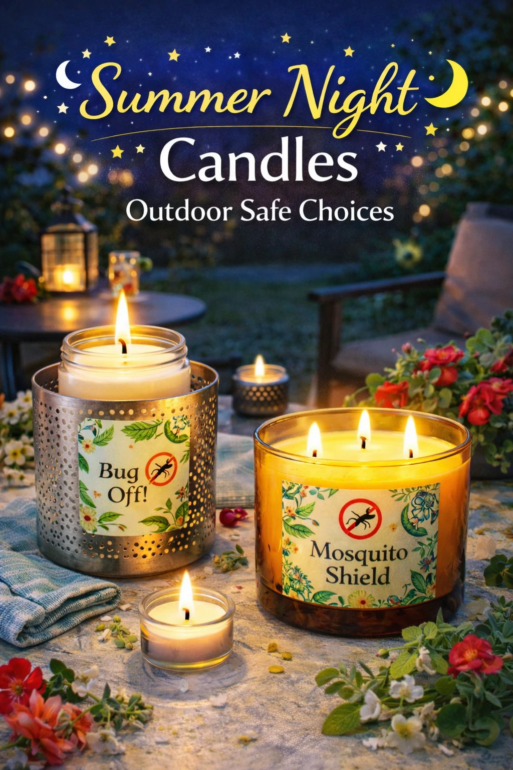• Summer Night Candles: Outdoor Safe Choices