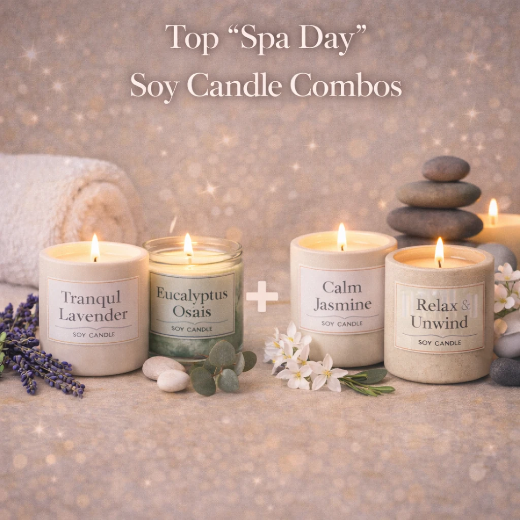 Top “Spa Day” Soy Candle Combos