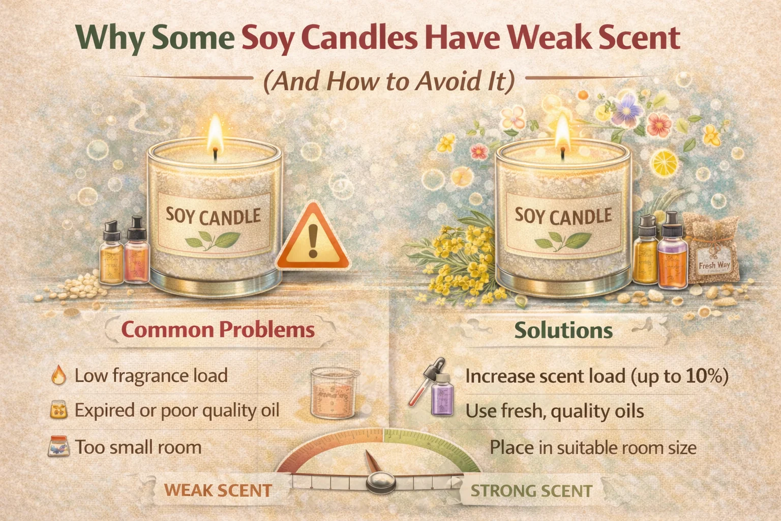 Why Some Soy Candles Have Weak Scent (And How to Avoid It)