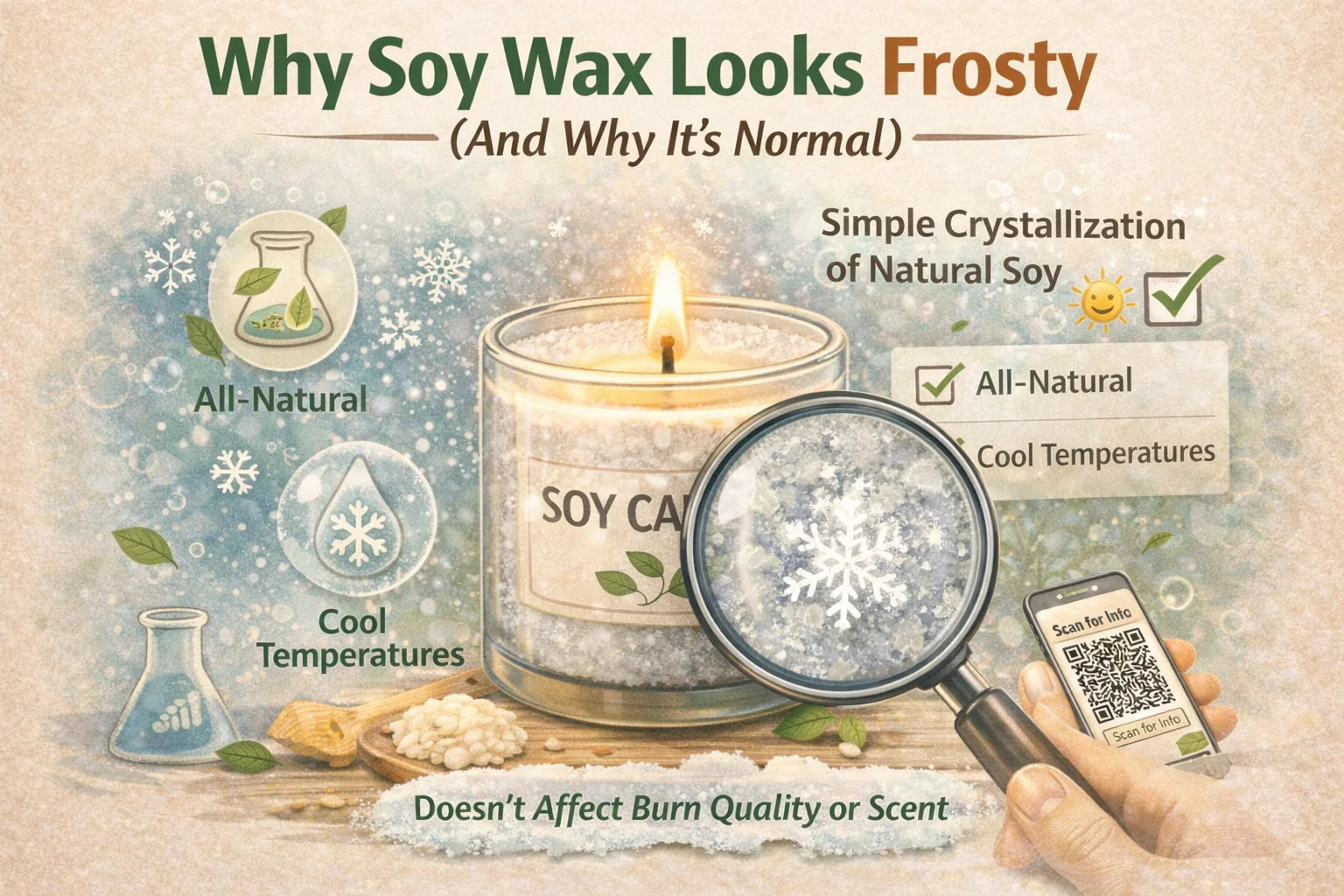 Why Soy Wax Looks Frosty (And Why It’s Normal)